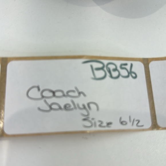 Coach Jaelyn Open Toe Black Leather Platform Wedges Zip Up Heeled Sandals - Picture 14 of 14